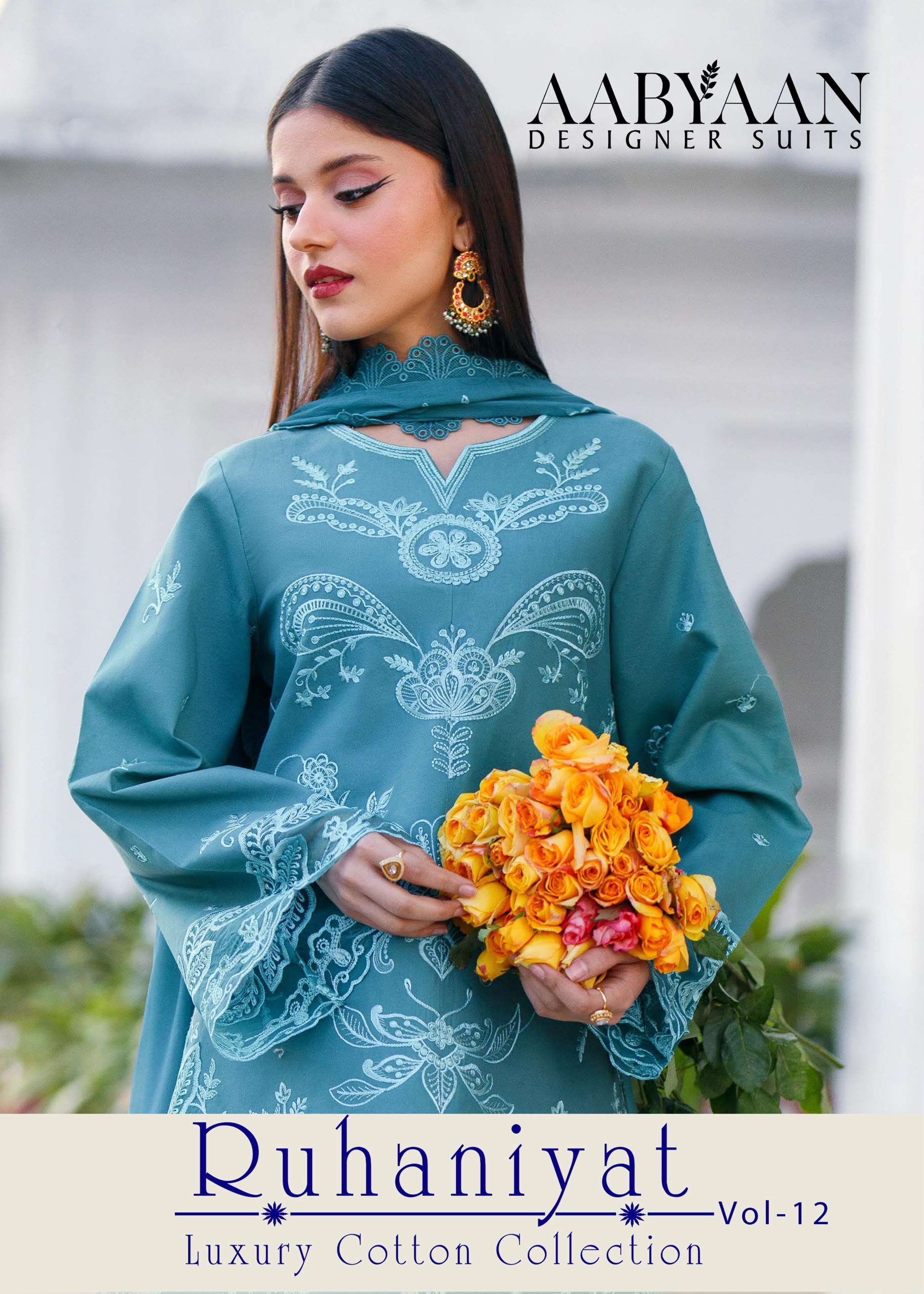 RUHANIYAT VOL - 12 BY AABYAAN DESIGNER SUIT